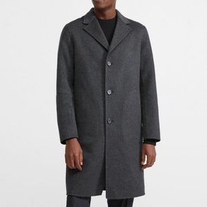 Theory Cashmere Coat - Grey/Black - Small